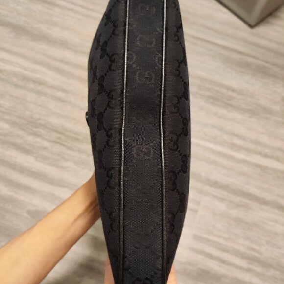 Gucci Jackie Black Canvas Shoulder Bag - Picture 6 of 12